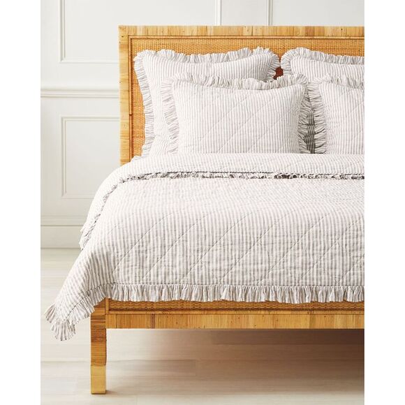 Serena & Lily Other - Serena & Lily Nantucket Stripe Linen Quilt